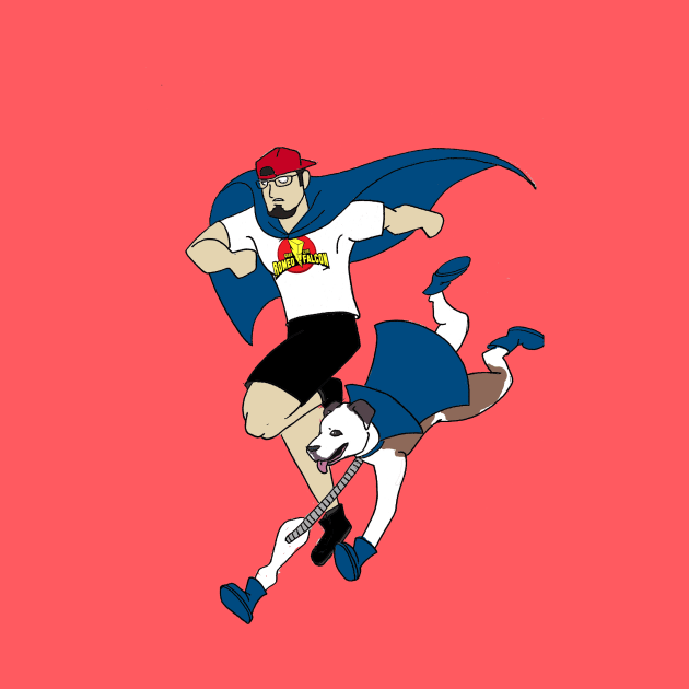 Super Geek and Dyno Daisy by Romeo Falcon