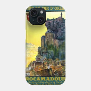 Vintage Travel Poster France Rocamadour Phone Case