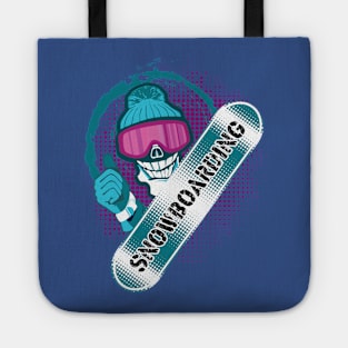 Snowboarding Snowboarding Winter Sport Tote