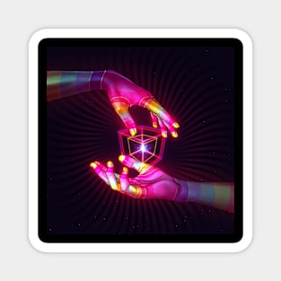 Psychedelic Energy Hands 6 (GIF) Magnet