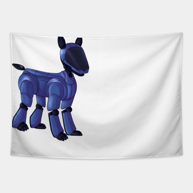 Aibo ERS-210 (Cyber Blue) Tapestry by ThreeChance