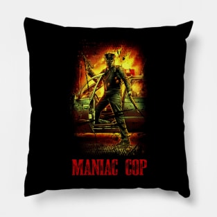 Witness The Madness Maniac Cop Horror Flick Shirt Pillow