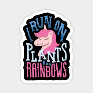 Funny Vegan Shirts I vegetarian unicorn gift Magnet