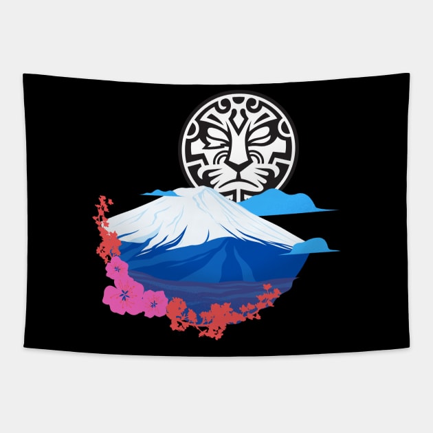 Jinrai: Mt Fuji Tapestry by Mister Jinrai