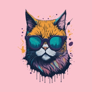 Super fabulous Cat with Sunglasses T-Shirt