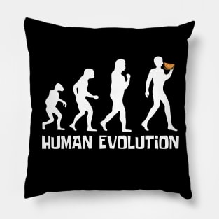 Tacos Eater Human Evolution Pillow