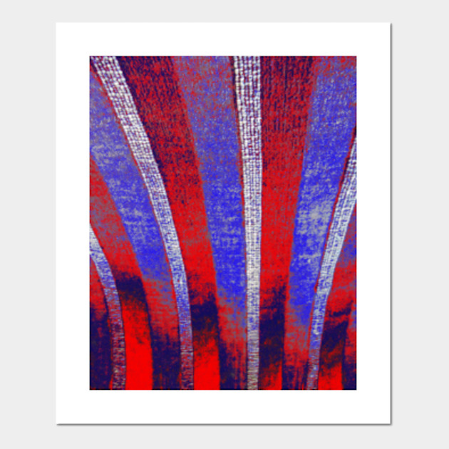In The Zone Red White Blue Stripes Stripe Posters And Art