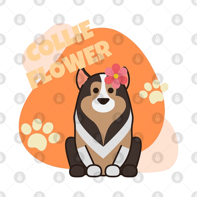 Collie Flower Rough Collie Dog by LoveofDog