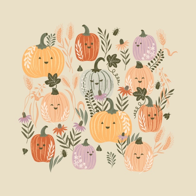 Harvest Halloween Pumpkins by Rebelform