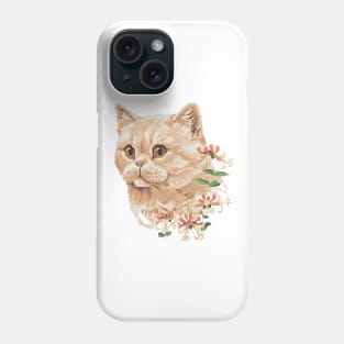 Four Seasons Summer Exotic Shorthair Cat Phone Case