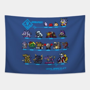 digimon vital bracelet gabumon ex Tapestry