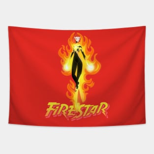 fiery red head Tapestry