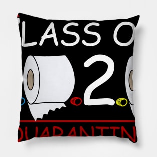 Class of 2020 Quarantined Seniors Flu Virus Quara Pillow