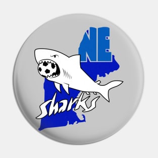 Defunct New England Sharks ASL Soccer 1981 Pin