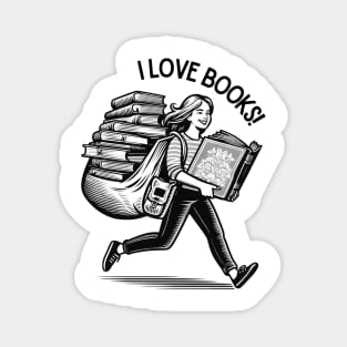 I Love Books! Magnet