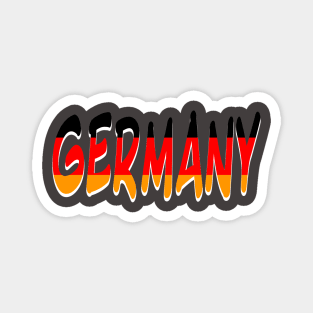 Germany in big bold print Magnet