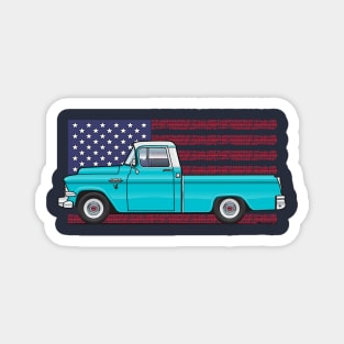 light blue USA Magnet