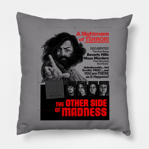 Charles Manson Retro Pillow by Popstars