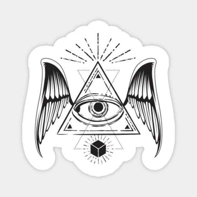 All Seeing Eye With Wings All Seeing Eye Magnet Teepublic