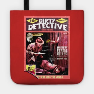 Dirty Detective Mystery Serial Killer & Clown Dog Vol.6 | True Crime | Vintage Crime Stories Book Cover Reimagined Tote