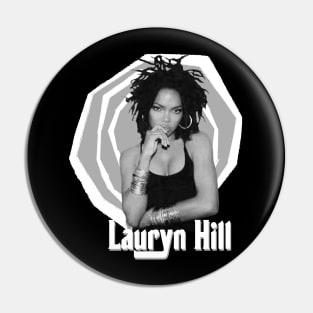 Retro lauryn hill Pin