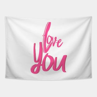 Valentine&#39;s Day Love You Tapestry