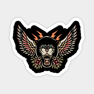 winged panther tattoo Magnet