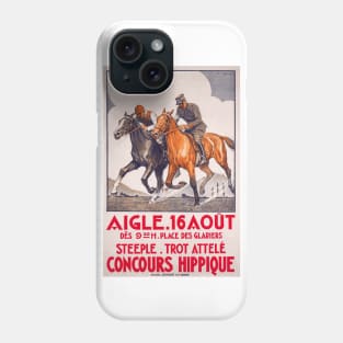 Horse Show, Aigle, Switzerland - Vintage Poster Art Phone Case