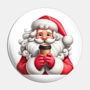 Santa's Coffee Break Pin