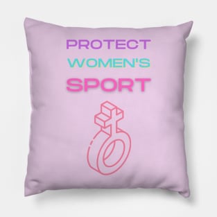 protect women's sport Pillow