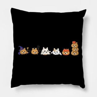 Dogs Autumn Pillow