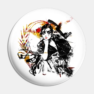 Beautiful Woman Pin