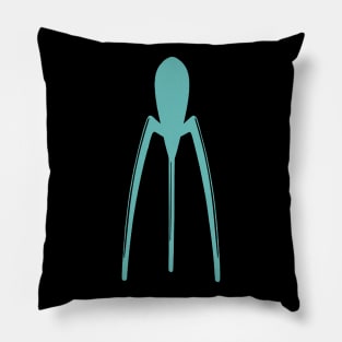 Philippe Starck Juicy Salif in Turquoise Silhouette - Product Design Pillow