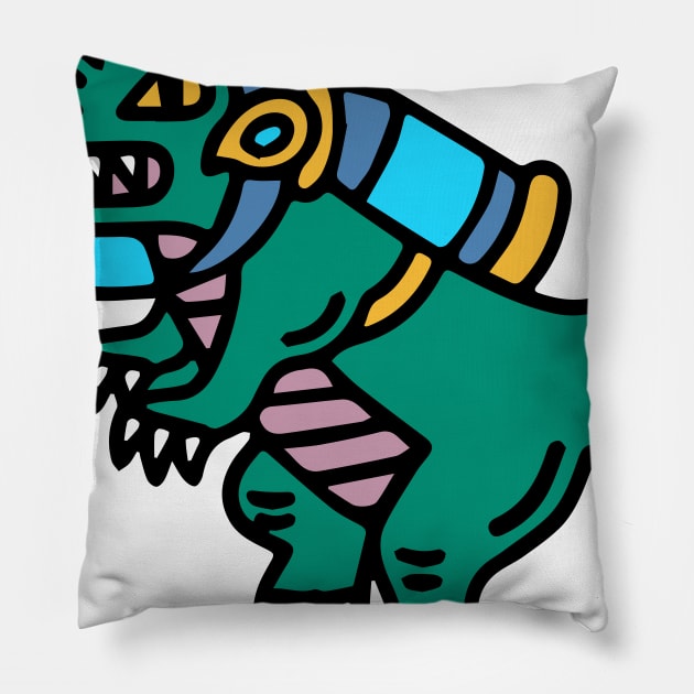 Cute T-Rex Pillow by dailycreativo