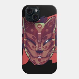 Kitsune Fox Samurai Mask Phone Case