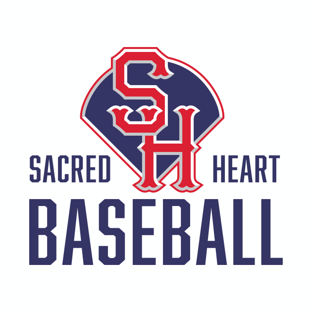 Sacred Heart baseball blue Sacred Heart Baseball Baseball TShirt