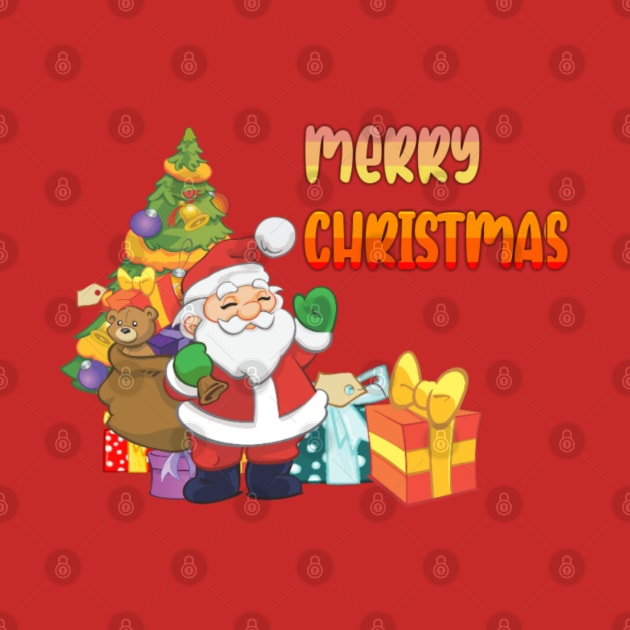 merry Christmas with santa claus by sukhendu.12