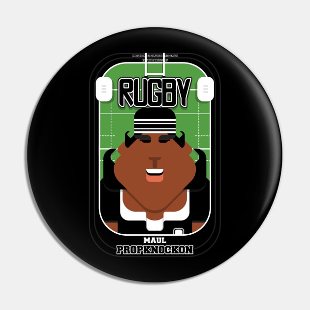 Rugby Black - Maul Propknockon - Aretha version Pin by Boxedspapercrafts
