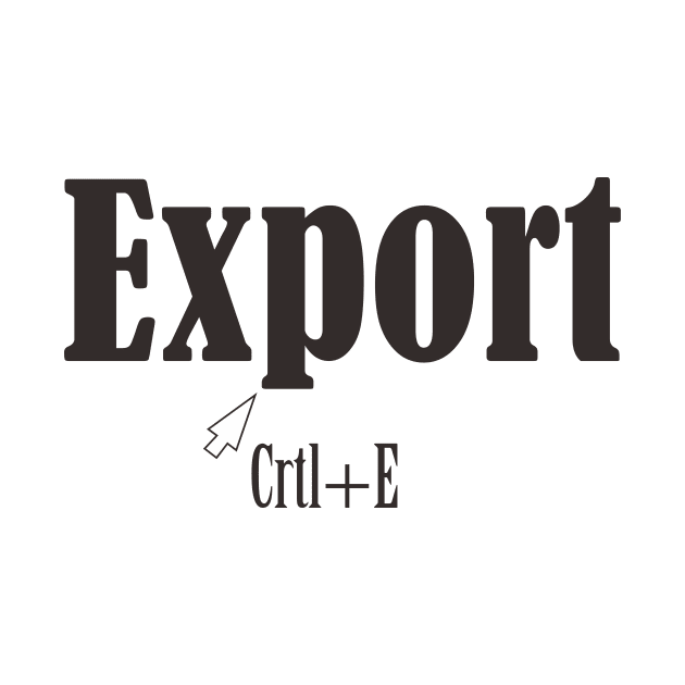 Export crtl+E by Mahbur99