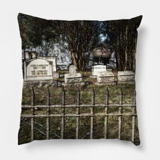 Cemetery Scene Pillow