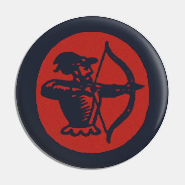 Archer (dark red) Pin by BrownWoodRobot