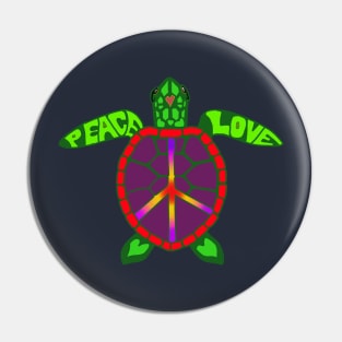 Peace love sea turtle Pin