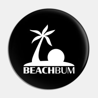 Beach Bum: Island (Stacked White) Pin