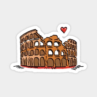 Colosseum Illustration Magnet