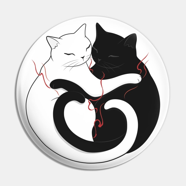 Blazing Cat Love Pin by runcatrun