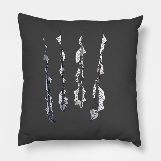 Claw ripping shirt Pillow by DocsDesigns76