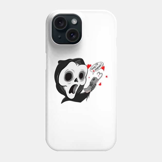 Scream Ghostface honey I’m pregnant Phone Case by JackDraws88