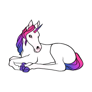 bisexual pride unicorn foal T-Shirt