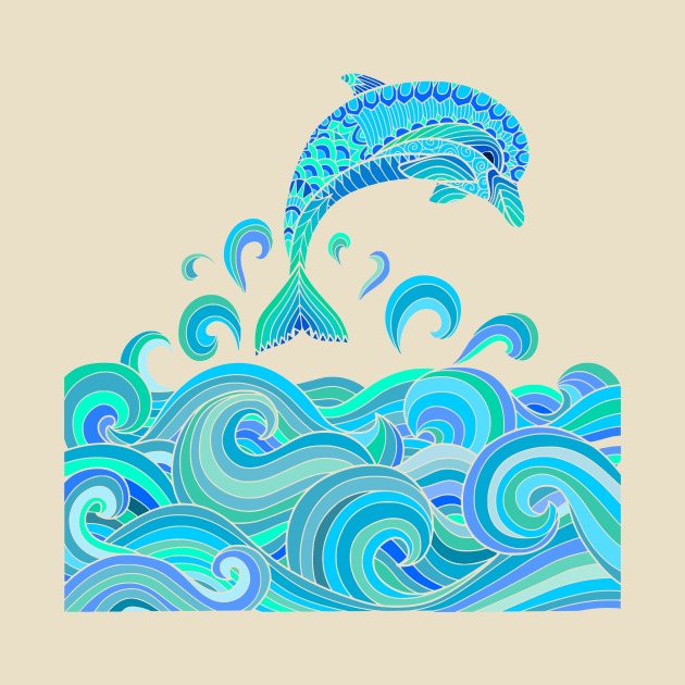 Tropical Dolphins by AlondraHanley