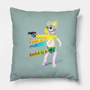 Baby with gun Pillow